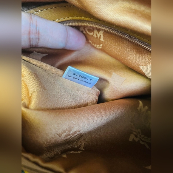 SOLD!Authentic MCM cognac Boston - Picture 10 of 14